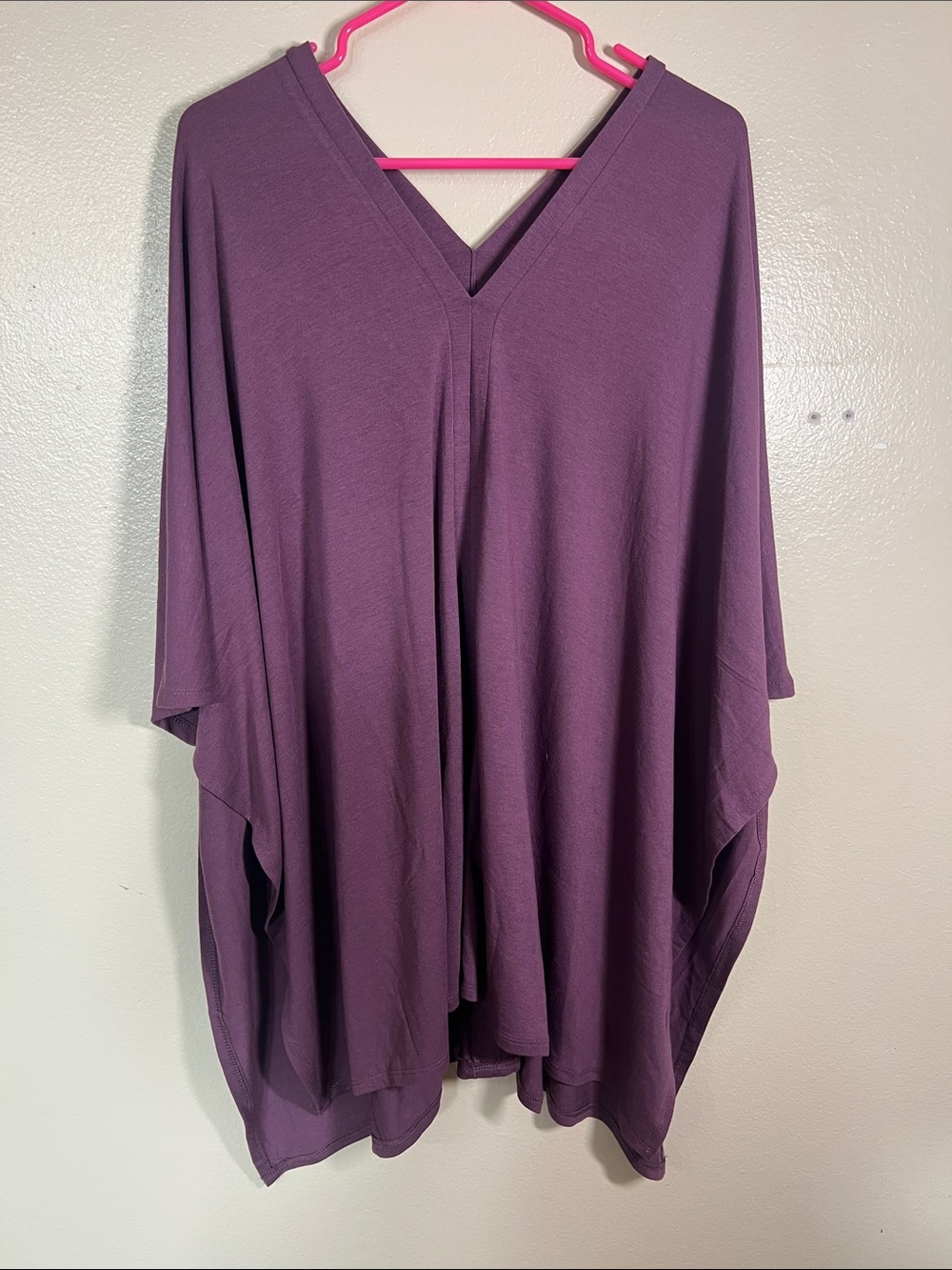 Zenana Outfitters Plum V-Neck Flowing Tunic